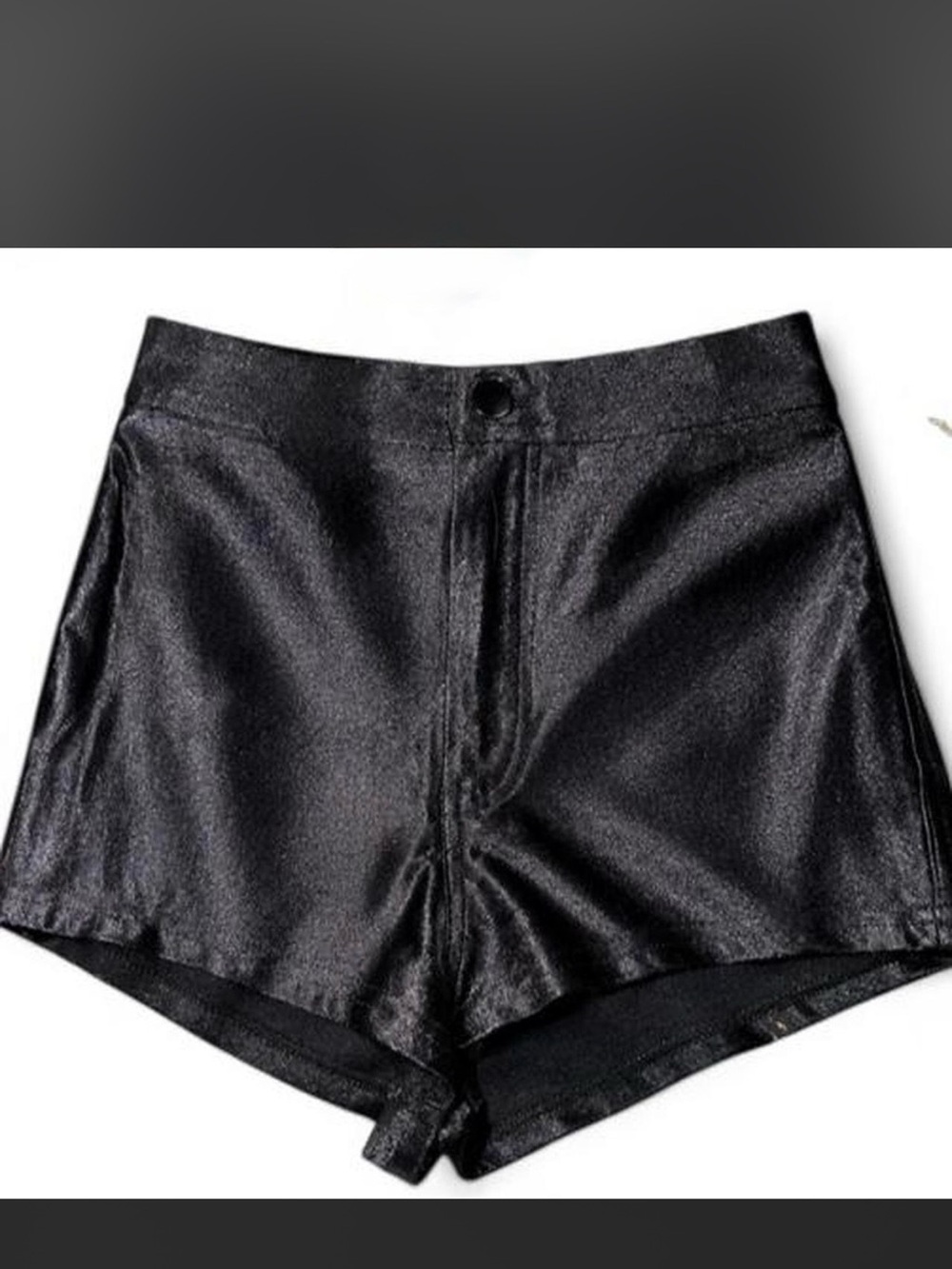 American Apparel High-Waist disco booty Black Shimmer Women's Shorts